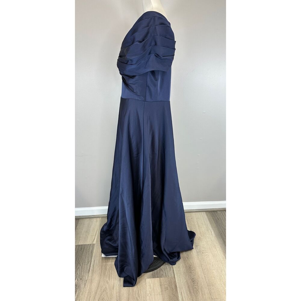 THEIA Francesca Twist A Line Gown Size US14 $795 - Picture 6 of 11
